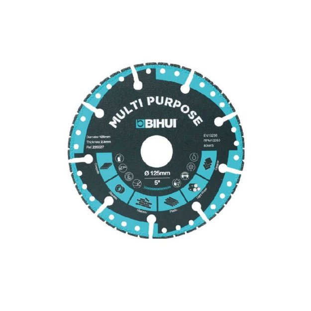 (image for) BIHUI DSBS125 Multi Purpose Diamond Cutting Blade - 5"
