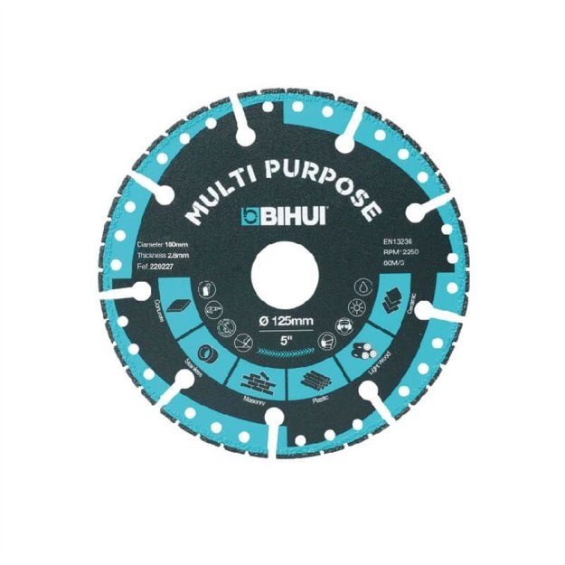 (image for) BIHUI DSBS180 Multi Purpose Diamond Cutting Blade - 7"