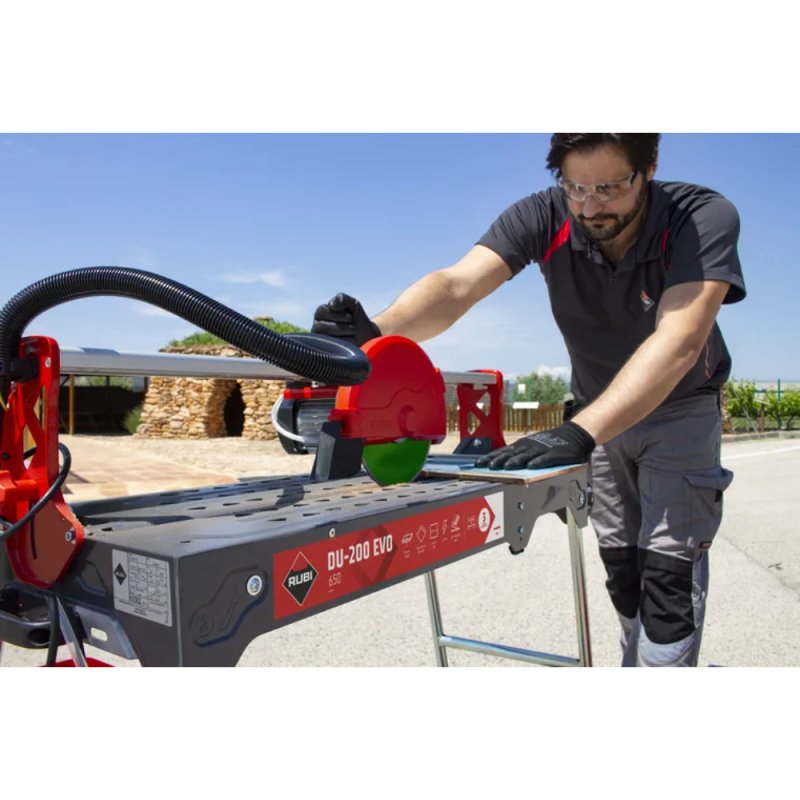 (image for) RUBI DU-200-EVO-650 26" Rail Tile Saw w/Blade - 8"