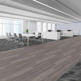 Next Floor Bandwidth 19.7" x 19.7" Solution-Dyed Nylon Carpet Tiles - Eclipse NF883010