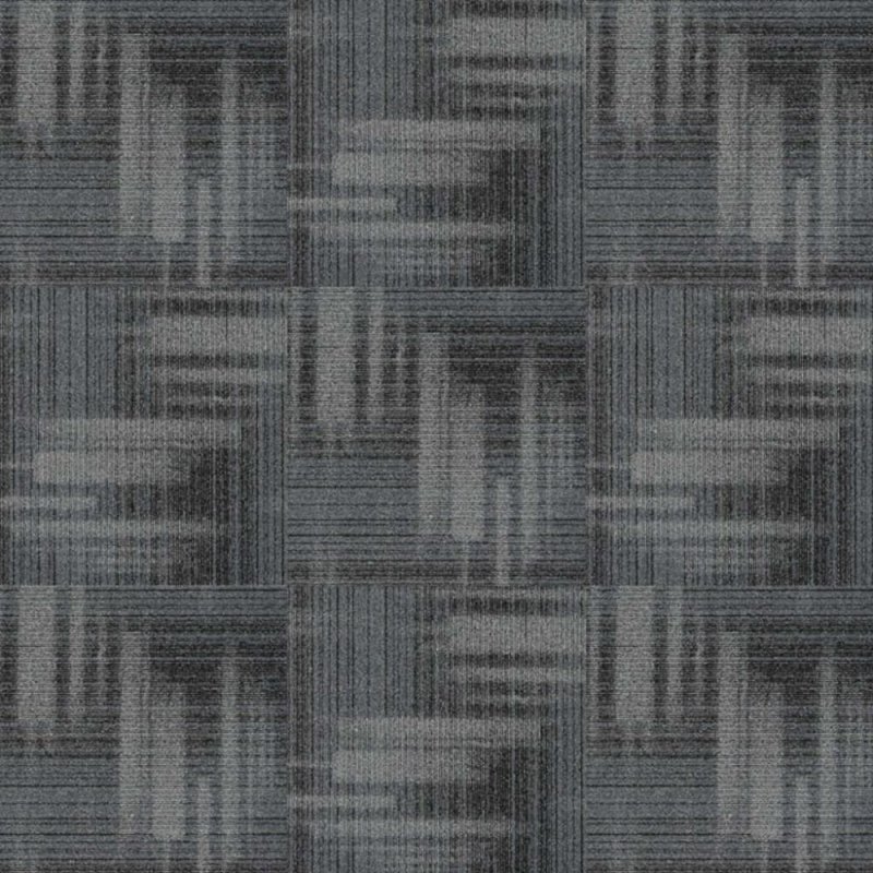 Next Floor Bandwidth 19.7\" x 19.7\" Solution-Dyed Nylon Carpet Tiles - Eclipse NF883010