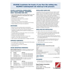 Eclipse II Acoustical Underlayment