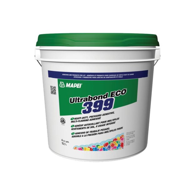 (image for) Mapei Ultrabond Eco 399 Heavy-Duty, Pressure-Sensitive, Multi-Flooring Adhesive - 1 Gal