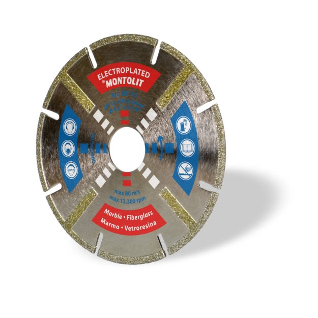(image for) MONTOLIT ED125 5" Silver Line Electroplated Segmented Continuous Rim Blade