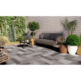 Maxxi Floors 24 x 48 Rectified Porcelain Tile Matte - Romagna Gris