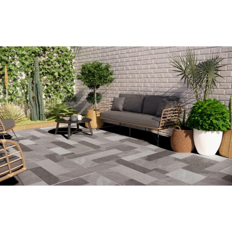 (image for) Maxxi Floors 24 x 48 Rectified Porcelain Tile Matte - Romagna Gris