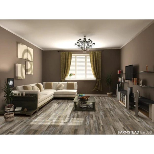(image for) Chesapeake Farmstead SPC 7" x 48" Luxury Vinyl Plank - Bartlett GEM25102RC5G