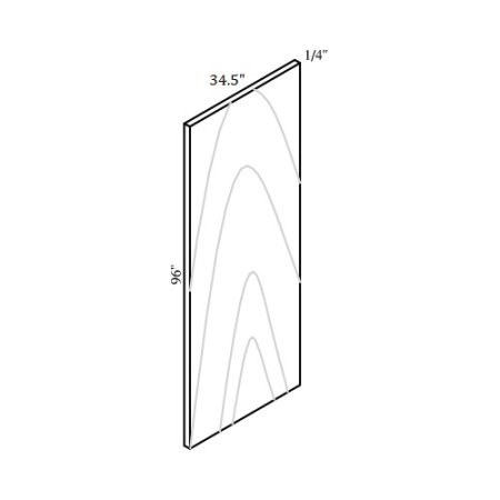 (image for) Farro 34" x 96" Finished Back Panel - FAR-FRP3496