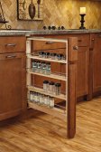 (image for) Rev-A-Shelf 3'' Wide Base Filler Organizer with Ball-Bearing Soft-Close Slides - Natural