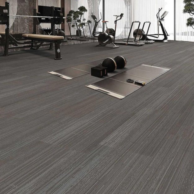 (image for) Next Floor Content Plus 19.7" x 39.4" Solution-Dyed Nylon Carpet Tiles - Flannel NF706014