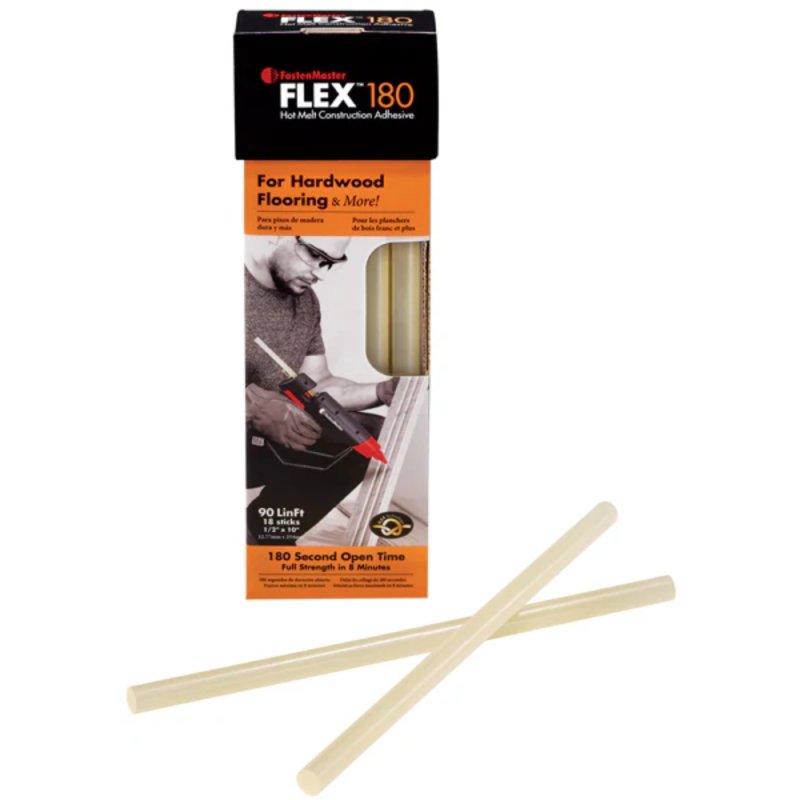 (image for) FASTENMASTER FLEX 180 Hot Melt Glue Sticks - 18 Sticks
