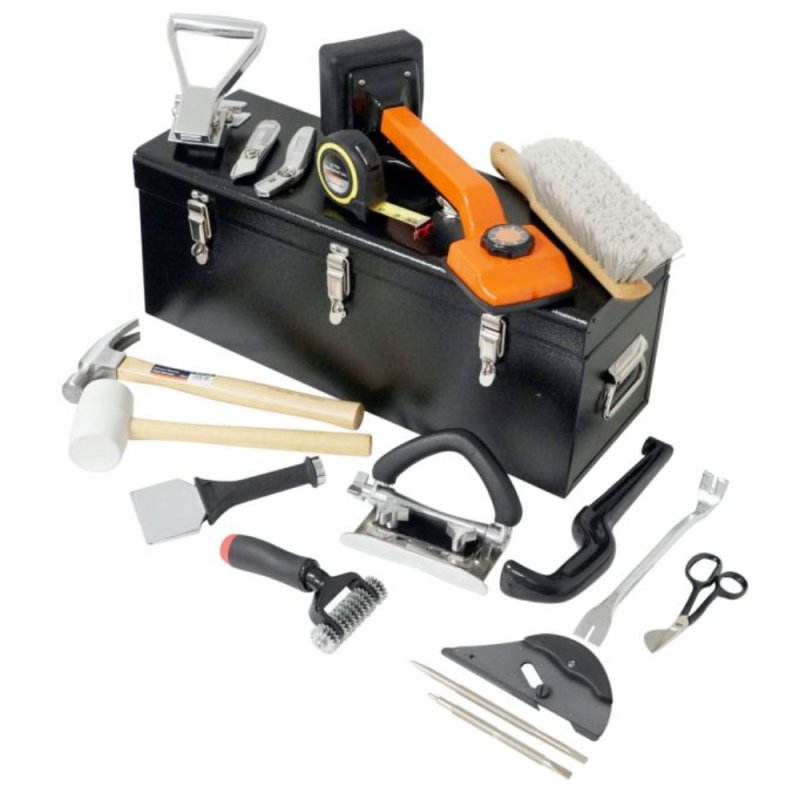 TEGO T04-1000 Carpet Installation Kit w/Metal Toolbox & Seam Weight