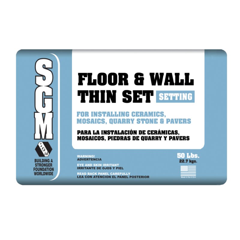 SGM 727 Floor and Wall Thin-Set Mortar 50 Lbs. - White