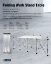 (image for) BIHUI LFFT Folding Portable Workbench Table