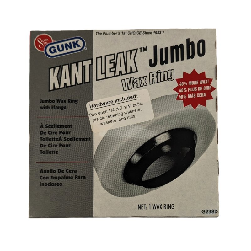(image for) GUNDLACH G-238 Kant-Leak Universal Jumbo Wax Bowl Ring w/ Replacement Hardware