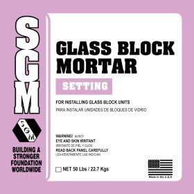 SGM GBM Glass Block Mortar 50 Lbs. - White