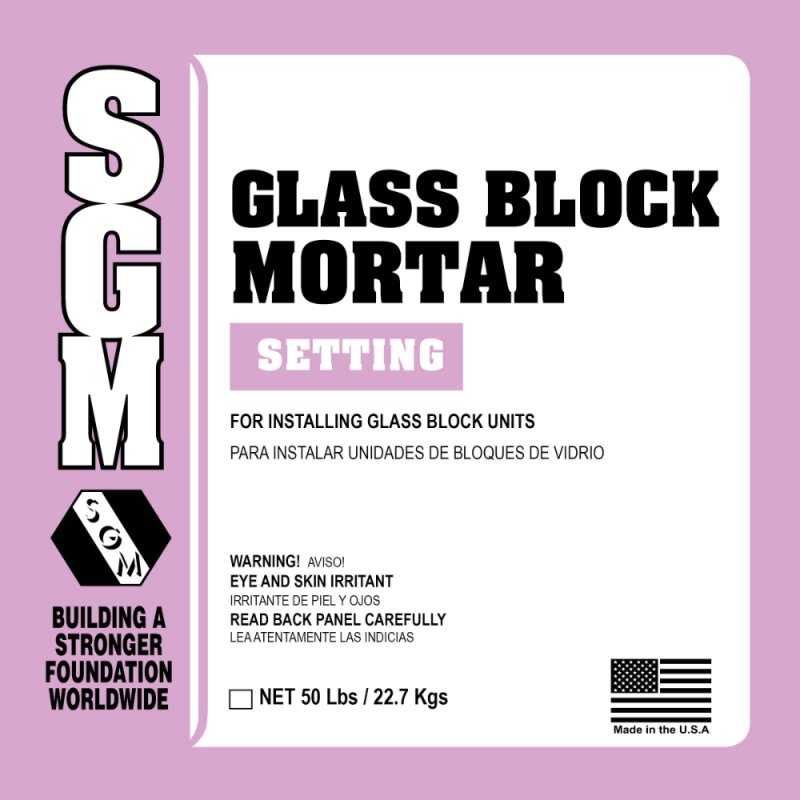 (image for) SGM GBM Glass Block Mortar 50 Lbs. - White