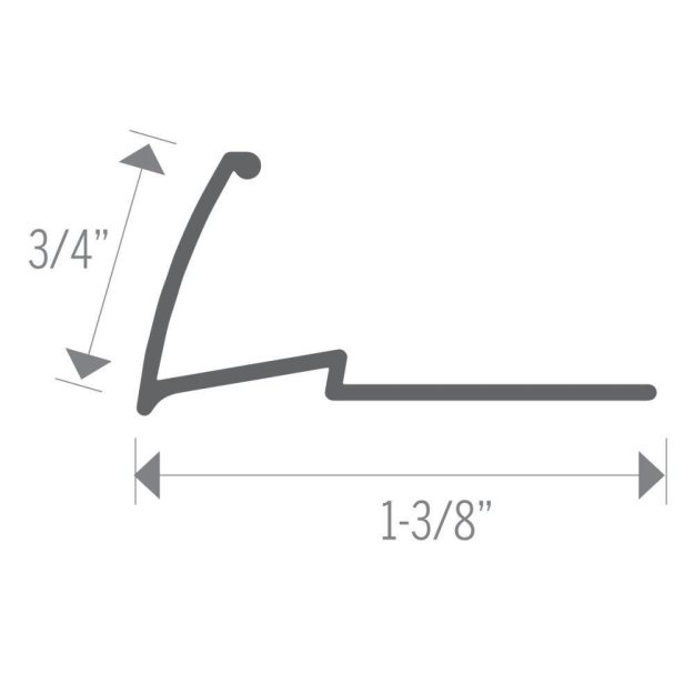 (image for) MD PRO 3/4″ Multi-Purpose Aluminum Tapdown - Gold Anodized ( HGA )
