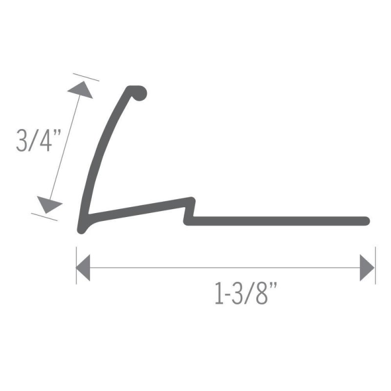 (image for) MD PRO 3/4″ Multi-Purpose Aluminum Tapdown - Gold Anodized ( HGA )
