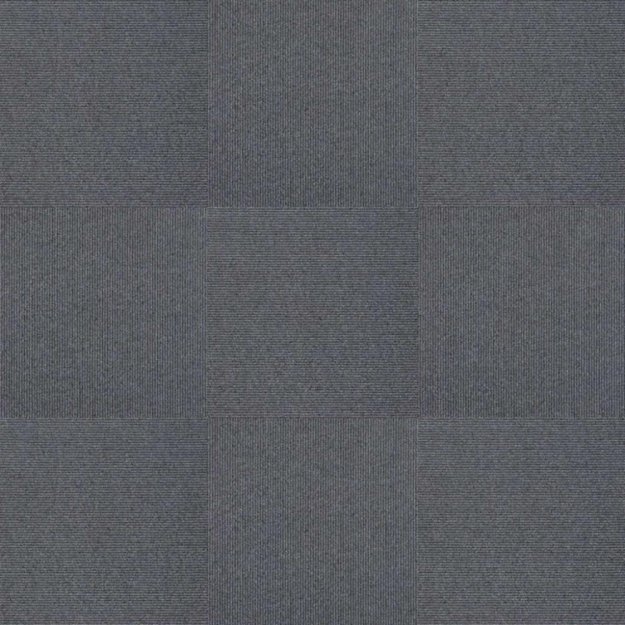 (image for) Next Floor Pinstripe 19.7\" x 19.7\" Solution-Dyed Twisted Polypropylene Carpet Tiles - Grey Flannel NF877018