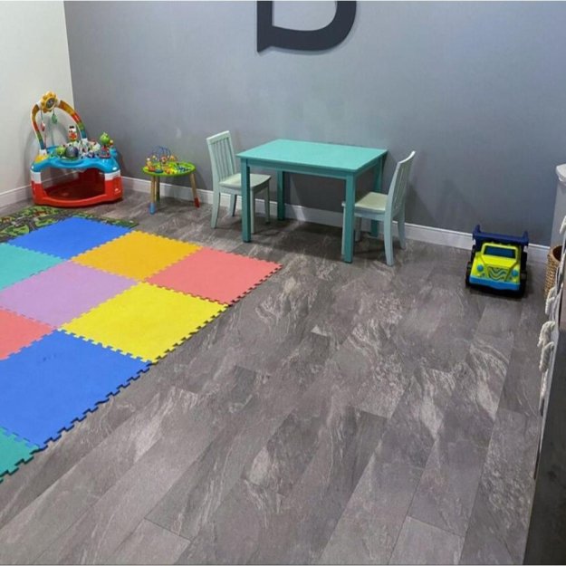 (image for) Signature Collection Moroccan Coast 71/4" x 48" Waterproof Engineered Flooring Vinyl Plank Tile - Grey Mist MGT 816 GM-P