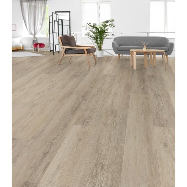 (image for) NAPF Primo Florz Classic 7" x 48" SPC Ridge Core Luxury Vinyl Plank - Grey Oak CC44122C