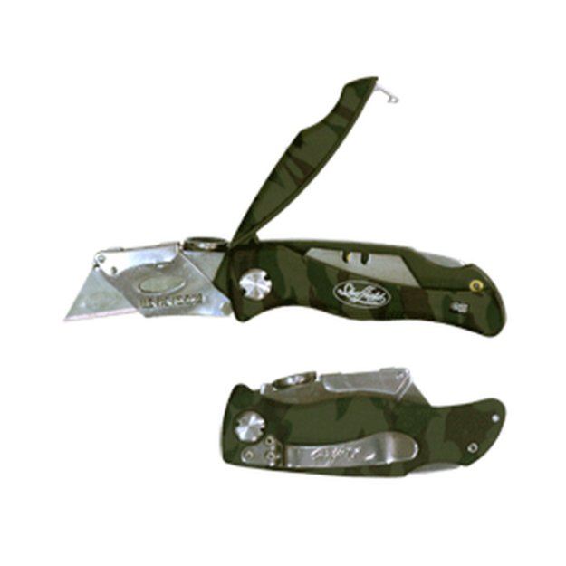 (image for) GUNDLACH 12131 Lock-Back Camo Utility Knife w/ Blade Storage