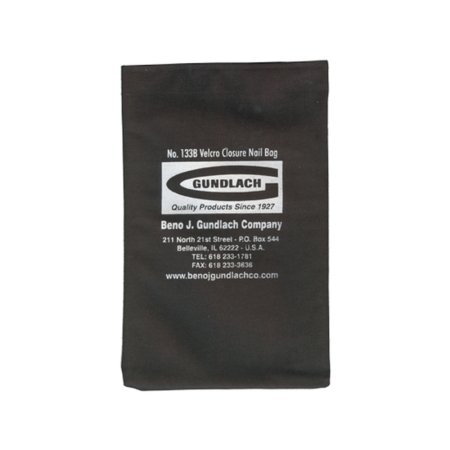 (image for) GUNDLACH 133B Nail Bag w/ Velcro Closure - Black