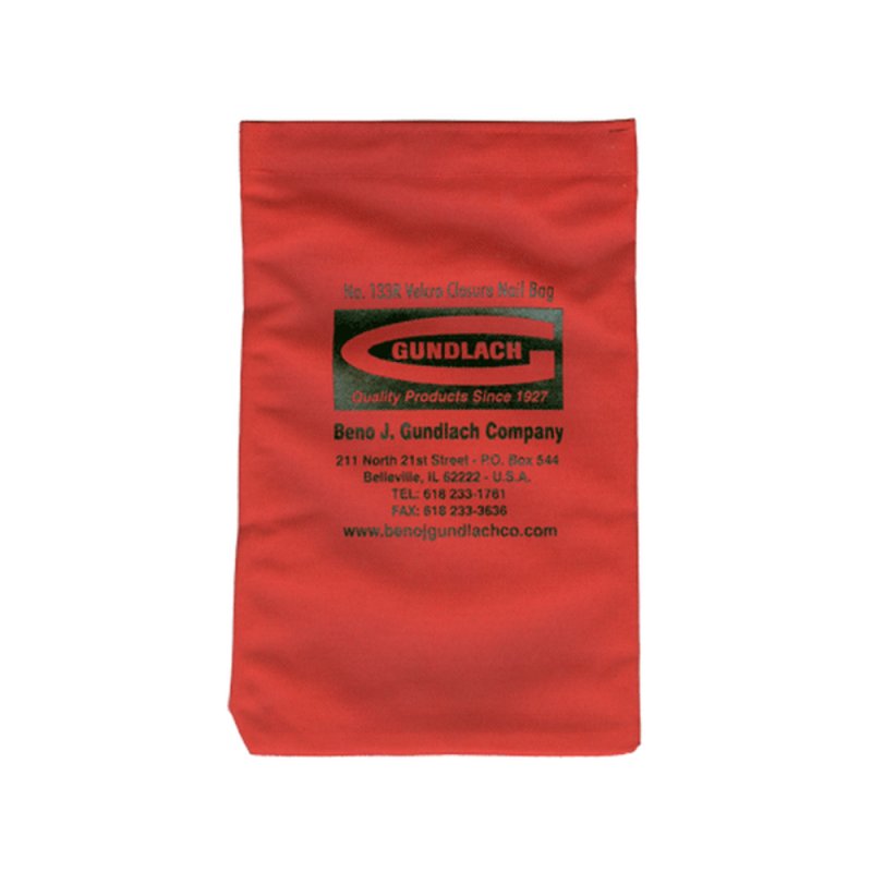 GUNDLACH 133R Nail Bag w/ Velcro Closure - Red