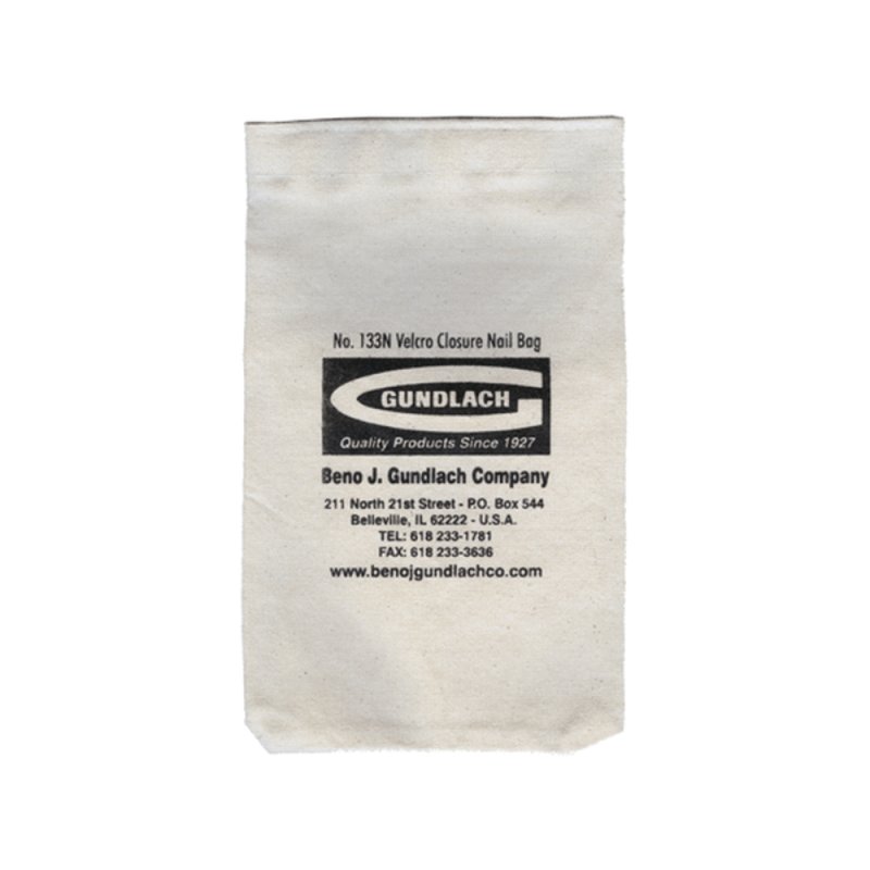 GUNDLACH 133N Nail Bag w/ Velcro Closure - Natural