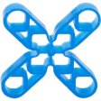 (image for) BARWALT 41056 1/4" Cross Hollow Leave-In Tile Spacers - 500 Pieces