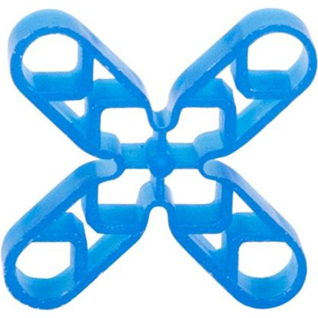 (image for) BARWALT 16040 1/4" Cross Hollow Leave-In Tile Spacers - 500 Pieces