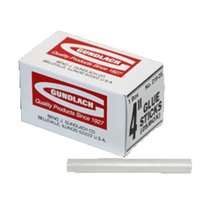 GUNDLACH 219-25 4\" Glue Sticks - 25 Box