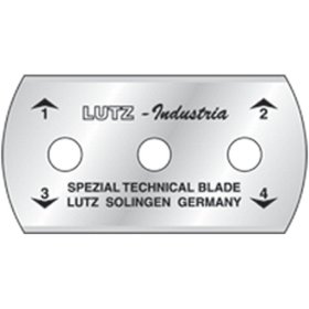 (image for) GUNDLACH 295-20 Uni-Cutter 3-Hole Razor Blades - 20 Per Tube