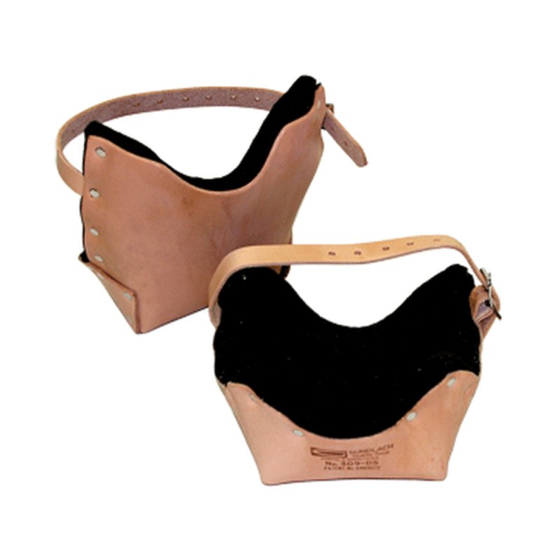 GUNDLACH 309-DS \"Double Stuff\" Leather Knee Pads w/ Buckle