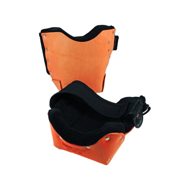 (image for) GUNDLACH 314-DS "Double Stuff" Leather Knee Pads w/ Snaps