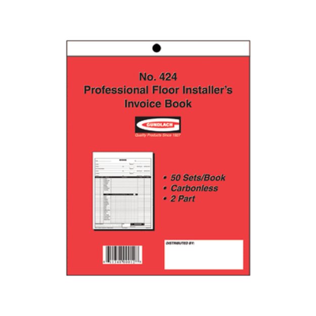 (image for) GUNDLACH 424 Pro Installer's Invoice Book