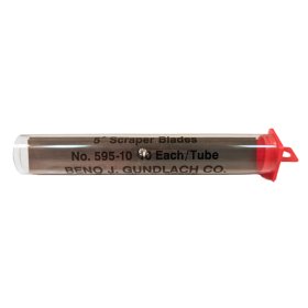 GUNDLACH 595-10 5" Scraper Blades - 10 Per Tube