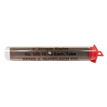 (image for) GUNDLACH 595-10 5" Scraper Blades - 10 Per Tube
