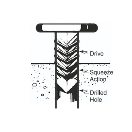 (image for) GUNDLACH 78-25 1/8" x 7/8" Flat Head Aluminum Drives - 25 Lb. Box