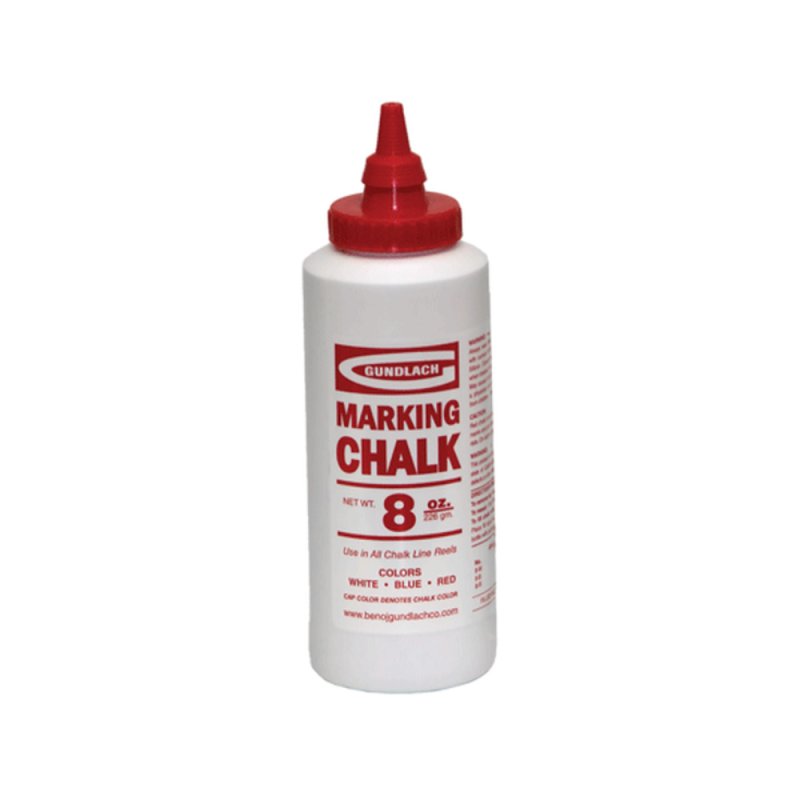 GUNDLACH 8-R Red Chalk - 8 Oz. Bottle