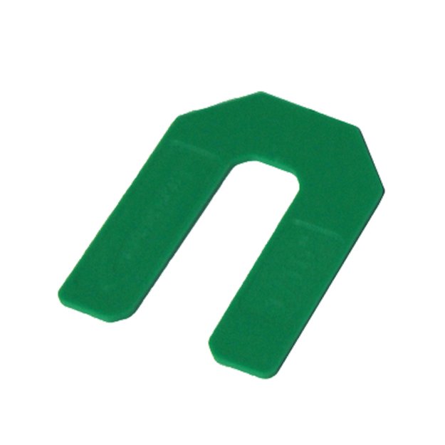 (image for) GUNDLACH HTS-116 1/16" Green Horseshoe Tile Spacers - 100 Per Bag
