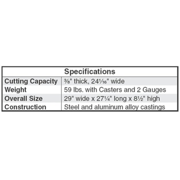 (image for) GUNDLACH H-24 24" Tile Cutter w/ Casters