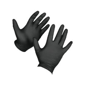 (image for) VENOM STEEL VEN6045N Black Nitrile Rubber Gloves - 50 Per Box