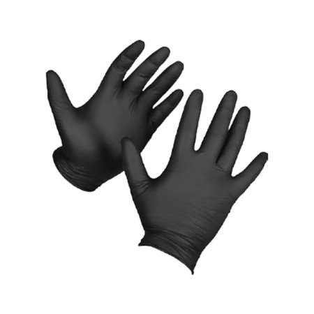 (image for) VENOM STEEL VEN6045N Black Nitrile Rubber Gloves - 50 Per Box