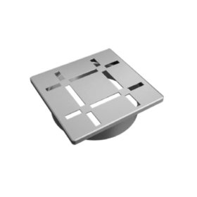 VAPORTEC GVTDG6003 Quadra-Flo Grate 4" X 4" SQ // 3MM - 1/8" - Brush Nickel