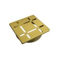 (image for) VAPORTEC GVTDG6004 Quadra-Flo Grate 4" X 4" SQ // 3MM - 1/8" - Brush Brass