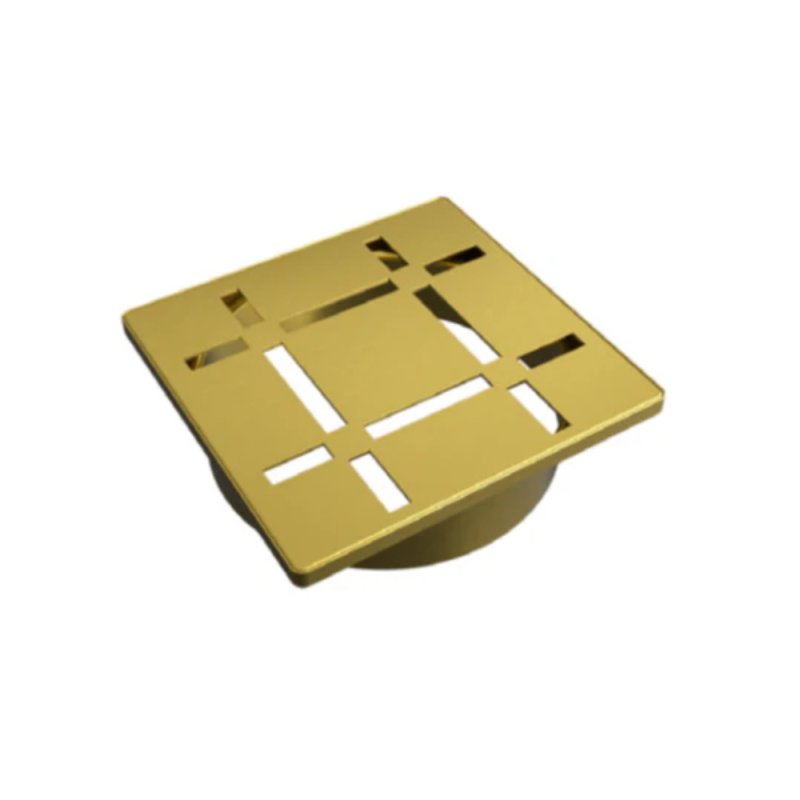 VAPORTEC GVTDG6004 Quadra-Flo Grate 4\" X 4\" SQ // 3MM - 1/8\" - Brush Brass