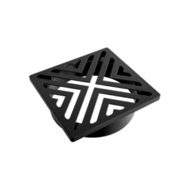 VAPORTEC GVTDG6006 X-Flo Grate 4" X 4" SQ // 3MM - 1/8" - Matte Black