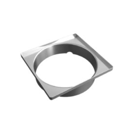 VAPORTEC GVTDG6007 X-Flo Grate 4" X 4" SQ // 3MM - 1/8" - Brush Nickel